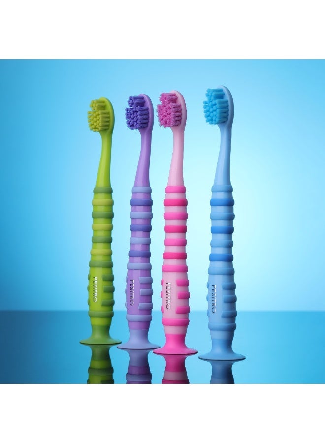 PESITRO UltraClean Spirit Ultra Soft Kids Toothbrush – 3,780 Ultra-Soft Bristles with Integrated Tongue Cleaner, Ages 6-9 - Image 5